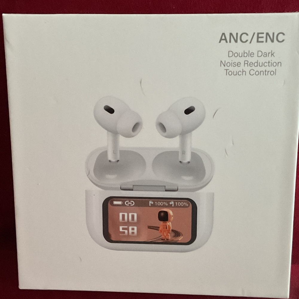 Wireless Earbud Headphones with Touch Control - White